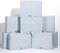 8 Pack Bridesmaid Proposal Gifts Boxes Set, Will You Be My Maid/Matron of Honor Box with Ribbon for Wedding Bridal Party Supplies(Blue Series Style)